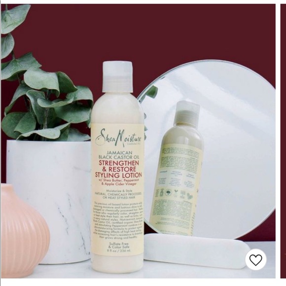 Shea Moisture Strengthen & Restore Styling Hair Lotion Leave In Conditioner - Picture 6 of 7